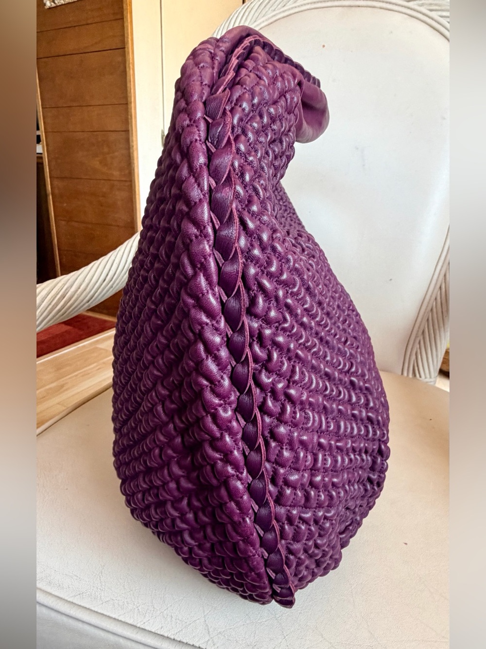 BOTTEGA VENETA Mini Ponza Leather Belly Hobo Bag Large. EXCELLENT! RT $ 3998. - Picture 2 of 16